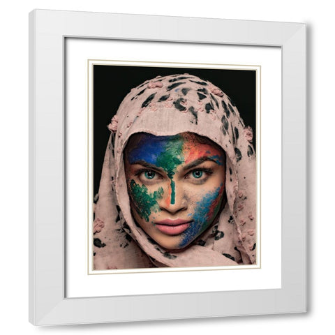 DUALITY White Modern Wood Framed Art Print with Double Matting by Chattopadhyay, Debasish