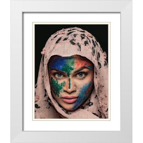 DUALITY White Modern Wood Framed Art Print with Double Matting by Chattopadhyay, Debasish