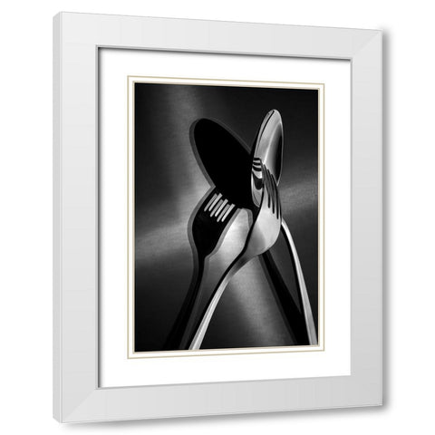 Intersection White Modern Wood Framed Art Print with Double Matting by Sefer, Emel