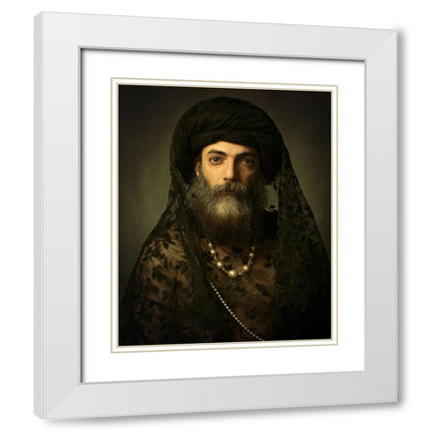 Mehdi mokhtari White Modern Wood Framed Art Print with Double Matting by Mokhtari, Mehdi