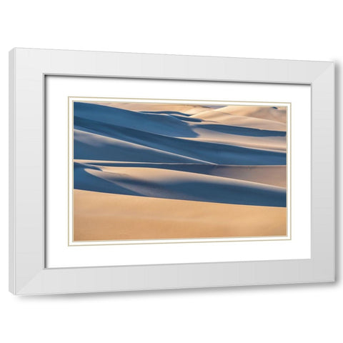 Desert White Modern Wood Framed Art Print with Double Matting by Razavi, Mahshad