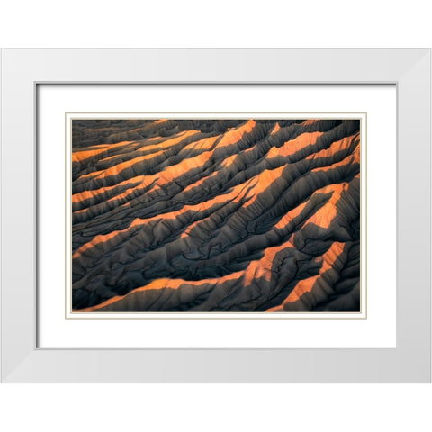 First light White Modern Wood Framed Art Print with Double Matting by Macua, Gerald