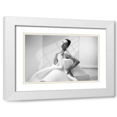 Fashion - Studio shooting White Modern Wood Framed Art Print with Double Matting by Ovex, Alex