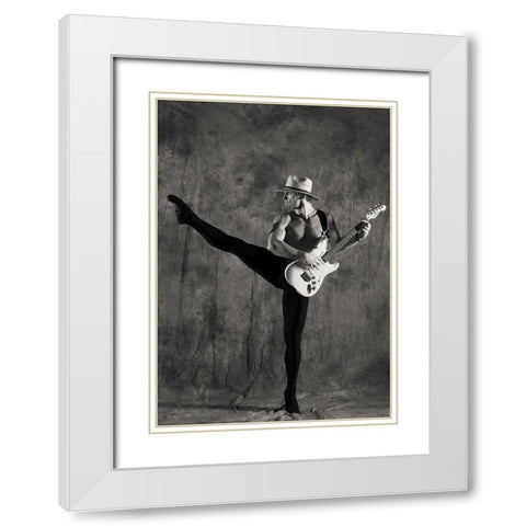 Modern Basil White Modern Wood Framed Art Print with Double Matting by Paritskiy, Oles