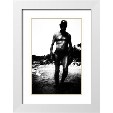 Apollo Rising White Modern Wood Framed Art Print with Double Matting by Correia, Rui