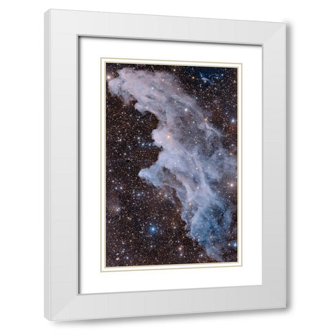 The Witch Head Nebula White Modern Wood Framed Art Print with Double Matting by Chander, Vikas