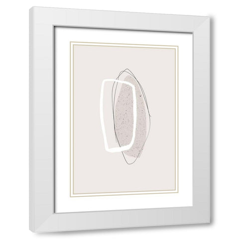 Came to Stay White Modern Wood Framed Art Print with Double Matting by Sawall, Anastasia
