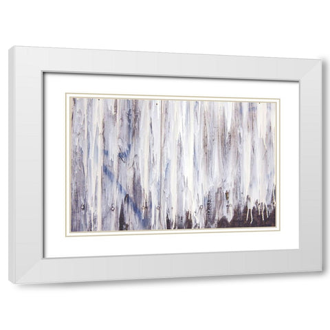 Painted White Modern Wood Framed Art Print with Double Matting by Mossholder, Tim