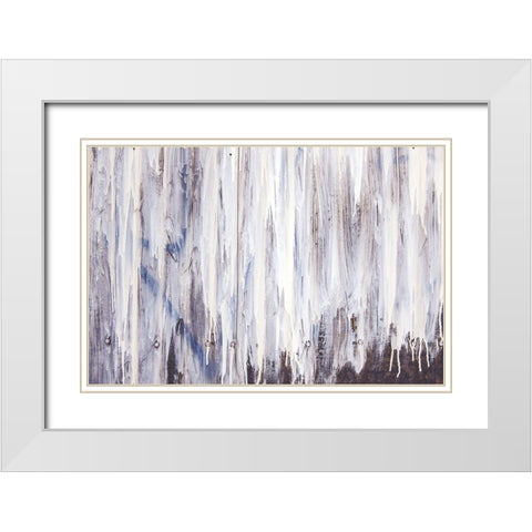 Painted White Modern Wood Framed Art Print with Double Matting by Mossholder, Tim