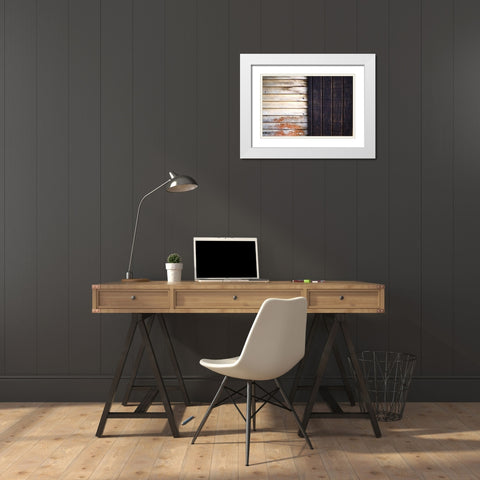 Wooden White Modern Wood Framed Art Print with Double Matting by Mossholder, Tim