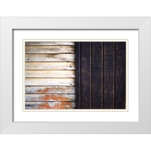 Wooden White Modern Wood Framed Art Print with Double Matting by Mossholder, Tim