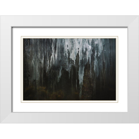 Grunge Window White Modern Wood Framed Art Print with Double Matting by Mossholder, Tim