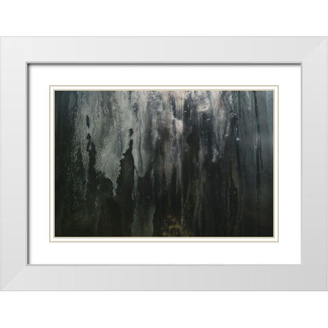 Grunge Window White Modern Wood Framed Art Print with Double Matting by Mossholder, Tim
