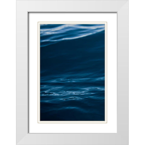 Watery White Modern Wood Framed Art Print with Double Matting by Mossholder, Tim