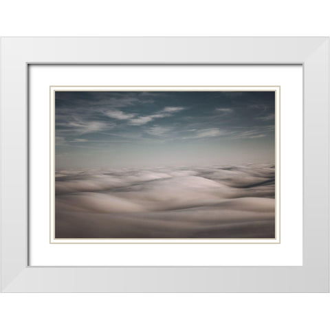 Above the Clouds White Modern Wood Framed Art Print with Double Matting by Mossholder, Tim