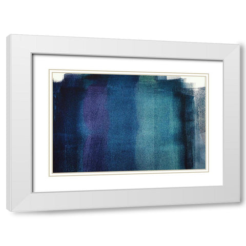 Painted Textures White Modern Wood Framed Art Print with Double Matting by Mossholder, Tim