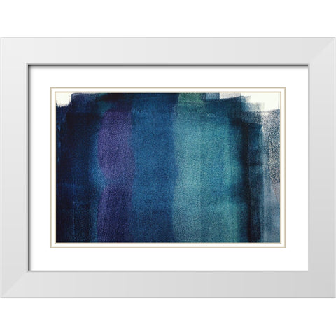 Painted Textures White Modern Wood Framed Art Print with Double Matting by Mossholder, Tim