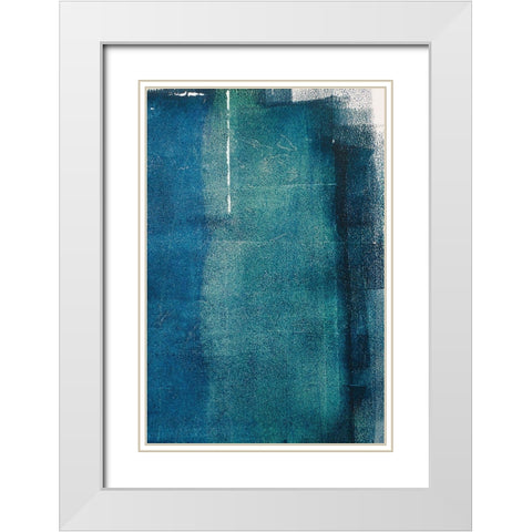 Painted Textures White Modern Wood Framed Art Print with Double Matting by Mossholder, Tim