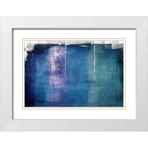 Painted Textures White Modern Wood Framed Art Print with Double Matting by Mossholder, Tim