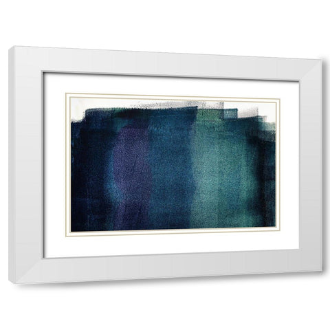 Painted Textures White Modern Wood Framed Art Print with Double Matting by Mossholder, Tim