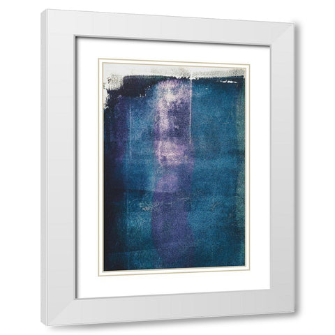 Painted Textures White Modern Wood Framed Art Print with Double Matting by Mossholder, Tim