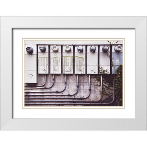 Metered White Modern Wood Framed Art Print with Double Matting by Mossholder, Tim