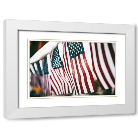USAmerica White Modern Wood Framed Art Print with Double Matting by Mossholder, Tim
