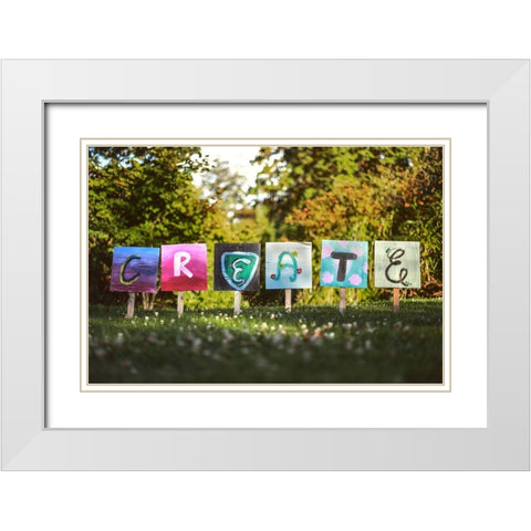 Create White Modern Wood Framed Art Print with Double Matting by Mossholder, Tim