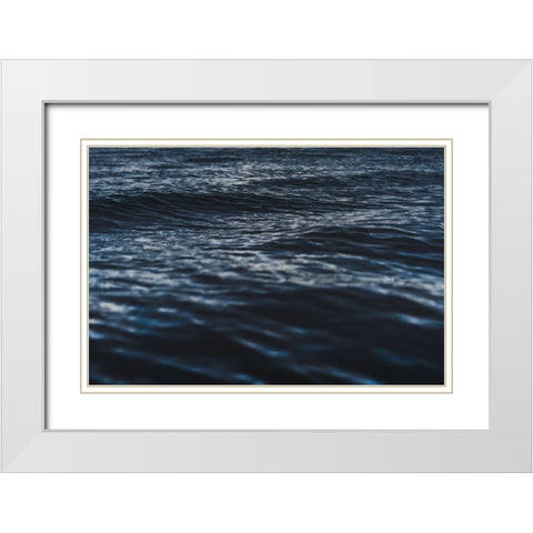 Water Textures White Modern Wood Framed Art Print with Double Matting by Mossholder, Tim