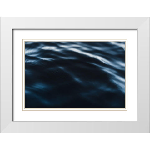 Water Textures White Modern Wood Framed Art Print with Double Matting by Mossholder, Tim