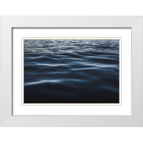 Water Textures White Modern Wood Framed Art Print with Double Matting by Mossholder, Tim
