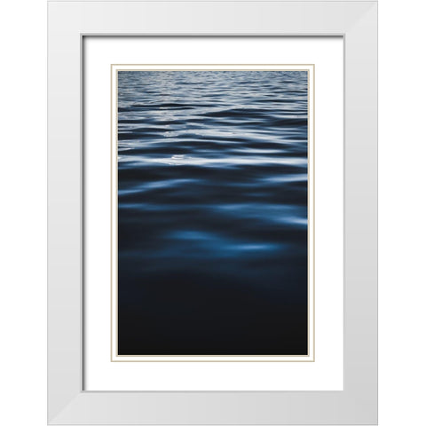 Water Textures White Modern Wood Framed Art Print with Double Matting by Mossholder, Tim