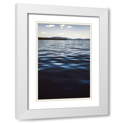 Water Textures White Modern Wood Framed Art Print with Double Matting by Mossholder, Tim