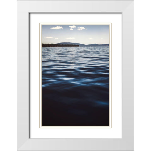 Water Textures White Modern Wood Framed Art Print with Double Matting by Mossholder, Tim