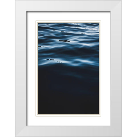 Water Textures White Modern Wood Framed Art Print with Double Matting by Mossholder, Tim