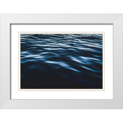 Water Textures White Modern Wood Framed Art Print with Double Matting by Mossholder, Tim