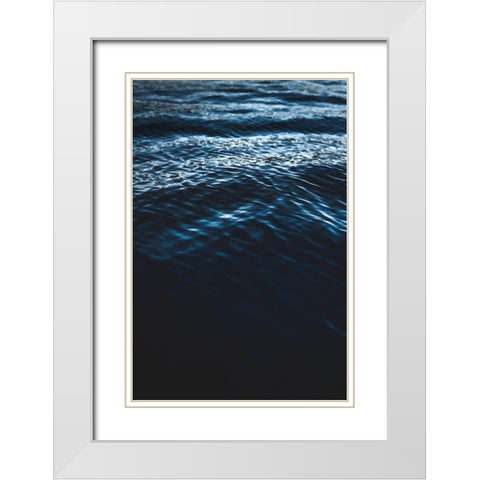 Water Textures White Modern Wood Framed Art Print with Double Matting by Mossholder, Tim