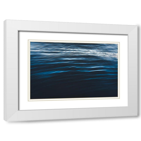 Water Textures White Modern Wood Framed Art Print with Double Matting by Mossholder, Tim