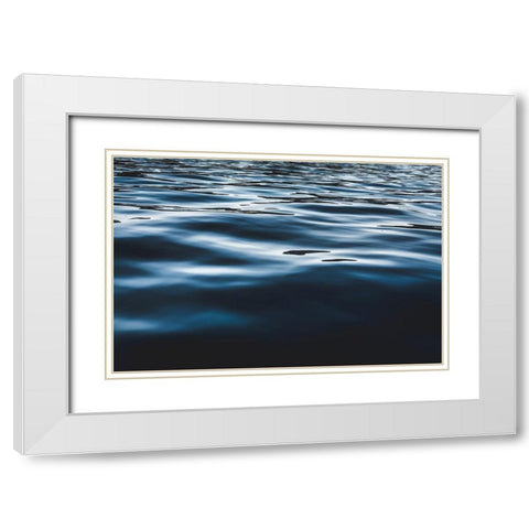 Water Textures White Modern Wood Framed Art Print with Double Matting by Mossholder, Tim