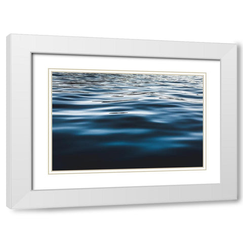 Water Textures White Modern Wood Framed Art Print with Double Matting by Mossholder, Tim