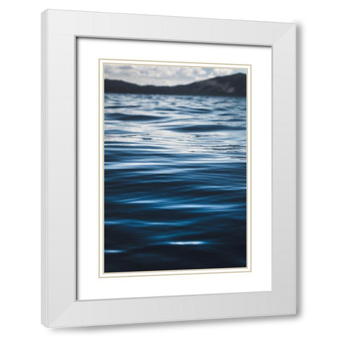 Water Textures White Modern Wood Framed Art Print with Double Matting by Mossholder, Tim