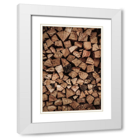 Wood White Modern Wood Framed Art Print with Double Matting by Mossholder, Tim