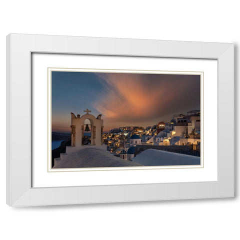 Rise Of Phoenix White Modern Wood Framed Art Print with Double Matting by Seleznyov, Alexander