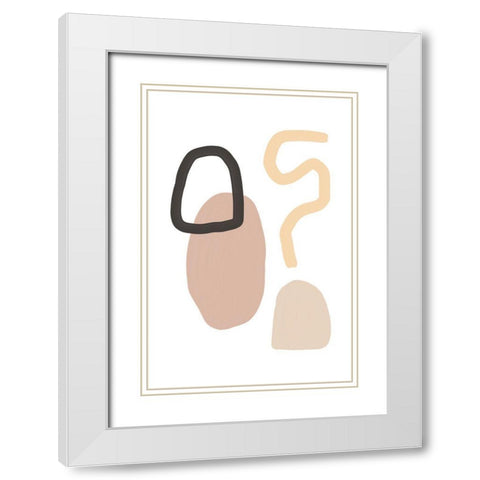 Here to Explore White Modern Wood Framed Art Print with Double Matting by Sawall, Anastasia