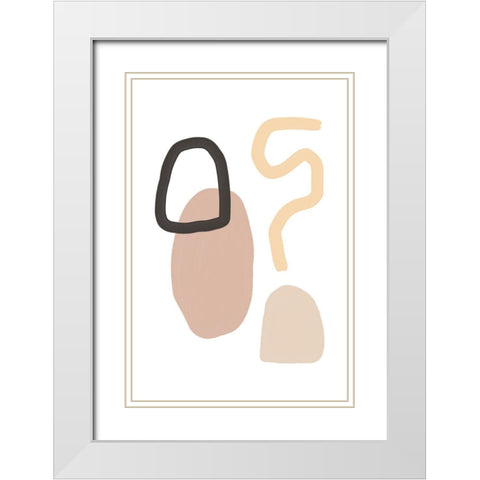 Here to Explore White Modern Wood Framed Art Print with Double Matting by Sawall, Anastasia