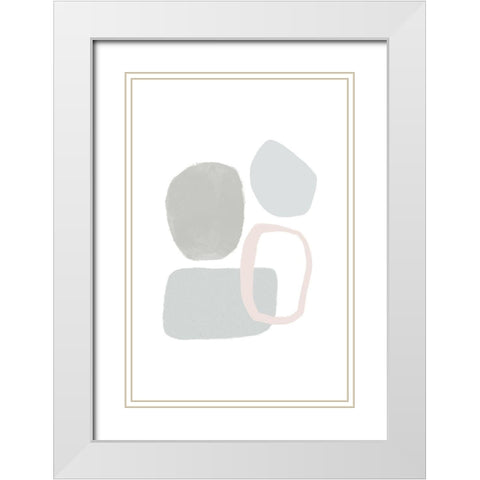 I am brave White Modern Wood Framed Art Print with Double Matting by Sawall, Anastasia