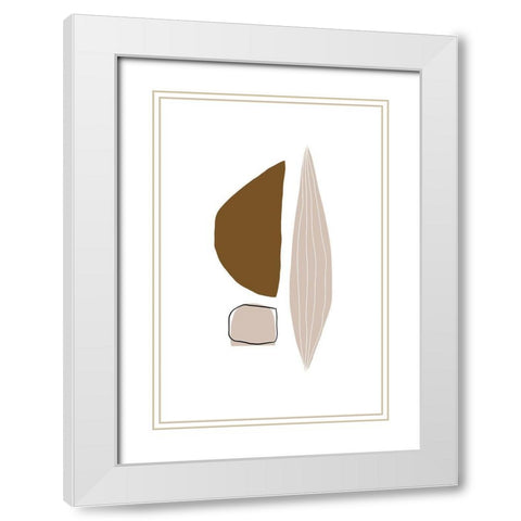 Imperfections White Modern Wood Framed Art Print with Double Matting by Sawall, Anastasia