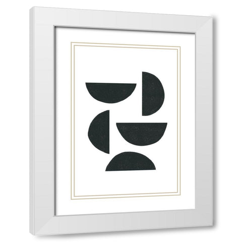 My kind of Balance White Modern Wood Framed Art Print with Double Matting by Sawall, Anastasia