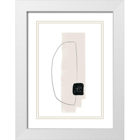 Overlap White Modern Wood Framed Art Print with Double Matting by Sawall, Anastasia