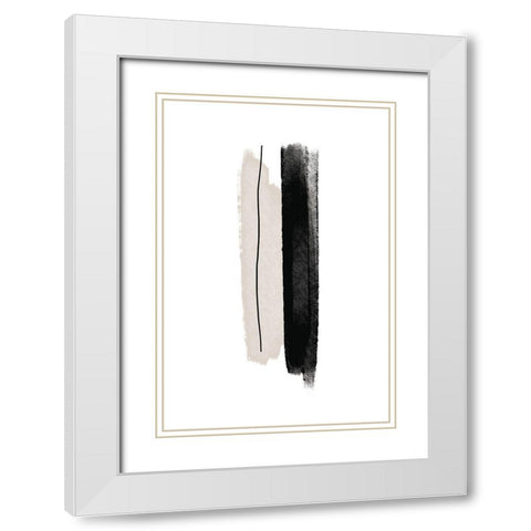 Two plus One White Modern Wood Framed Art Print with Double Matting by Sawall, Anastasia